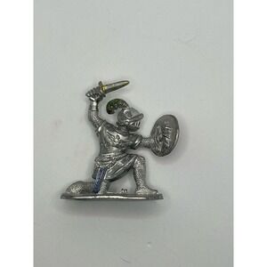 Knight Figure Small Plastic Grey Made in Germany‎